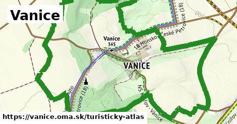 ikona Turistická mapa turisticky-atlas v vanice