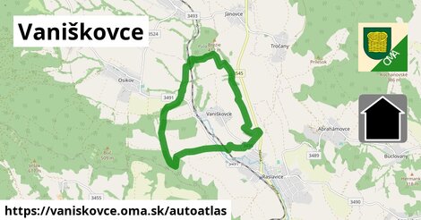 ikona Mapa autoatlas v vaniskovce