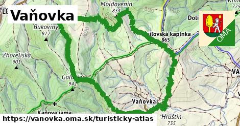 ikona Vaňovka: 2,4 km trás turisticky-atlas v vanovka