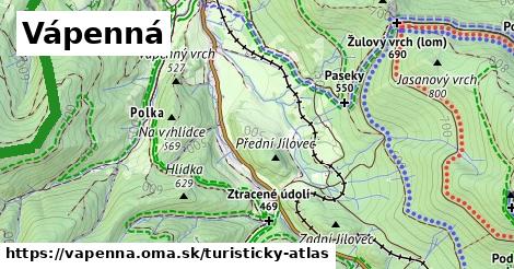 ikona Turistická mapa turisticky-atlas v vapenna