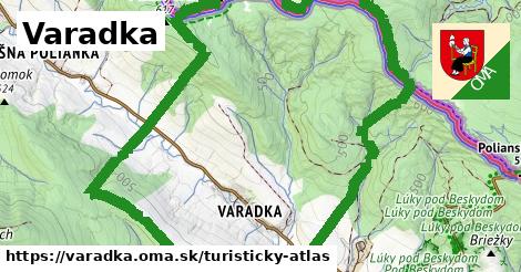 ikona Turistická mapa turisticky-atlas v varadka