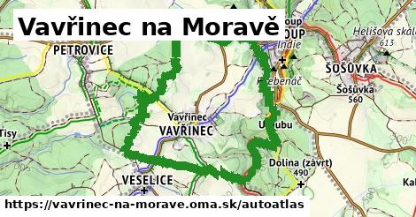 ikona Mapa autoatlas v vavrinec-na-morave