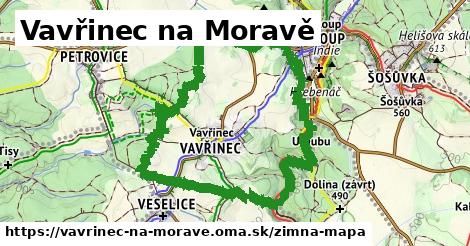 ikona Zimná mapa zimna-mapa v vavrinec-na-morave