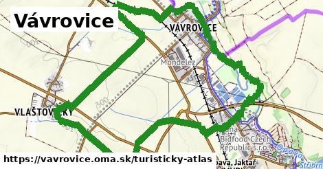 ikona Turistická mapa turisticky-atlas v vavrovice