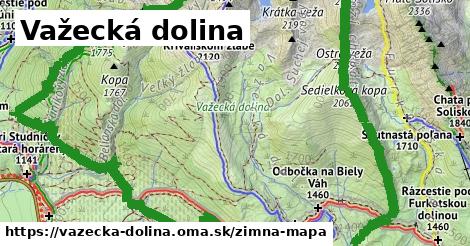 ikona Važecká dolina: 1,72 km trás zimna-mapa v vazecka-dolina