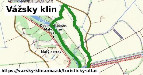 ikona Vážsky klin: 0,82 km trás turisticky-atlas v vazsky-klin