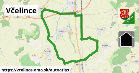 ikona Mapa autoatlas v vcelince