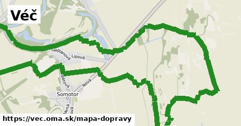 ikona Véč: 0 m trás mapa-dopravy v vec