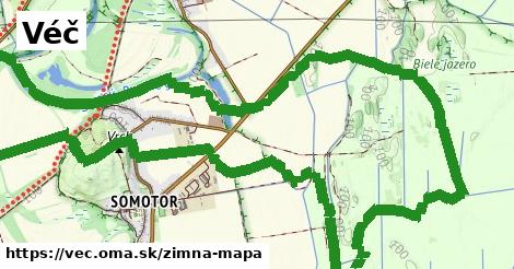 ikona Véč: 0 m trás zimna-mapa v vec