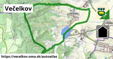 ikona Mapa autoatlas v vecelkov