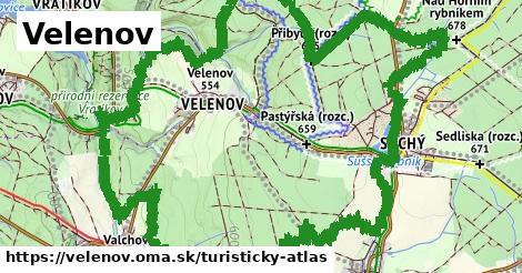 ikona Turistická mapa turisticky-atlas v velenov