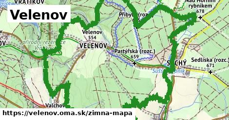 ikona Zimná mapa zimna-mapa v velenov