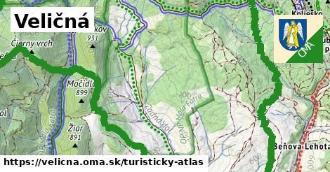 ikona Turistická mapa turisticky-atlas v velicna