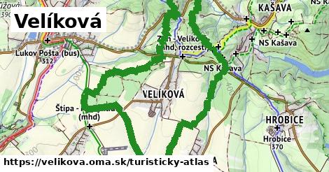 ikona Turistická mapa turisticky-atlas v velikova