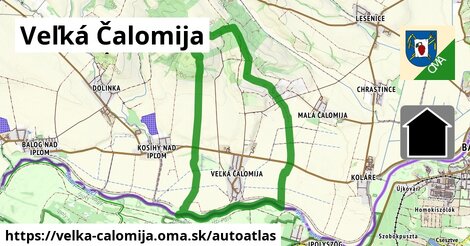 ikona Mapa autoatlas v velka-calomija