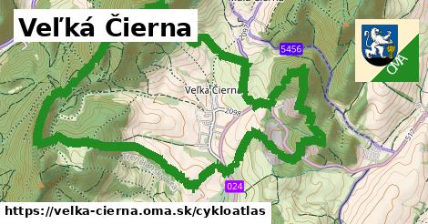 ikona Cyklo cykloatlas v velka-cierna