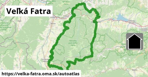 ikona Mapa autoatlas v velka-fatra