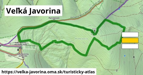 ikona Veľká Javorina: 0 m trás turisticky-atlas v velka-javorina