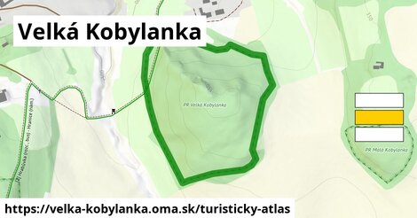 ikona Velká Kobylanka: 93 m trás turisticky-atlas v velka-kobylanka