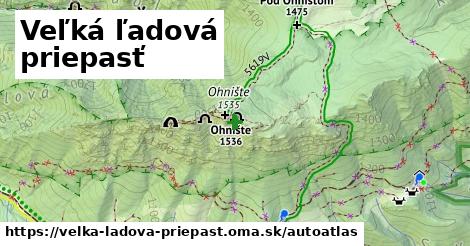 ikona Mapa autoatlas v velka-ladova-priepast