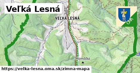 ikona Zimná mapa zimna-mapa v velka-lesna