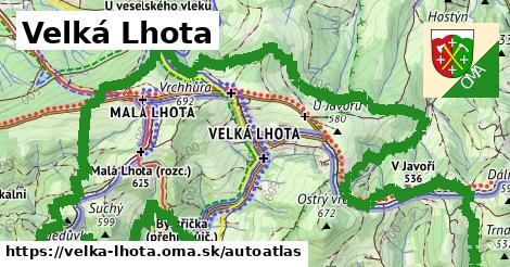 ikona Mapa autoatlas v velka-lhota