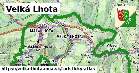 ikona Turistická mapa turisticky-atlas v velka-lhota