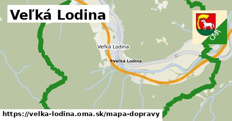 ikona Veľká Lodina: 38 km trás mapa-dopravy v velka-lodina