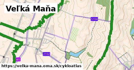 ikona Veľká Maňa: 19 km trás cykloatlas v velka-mana