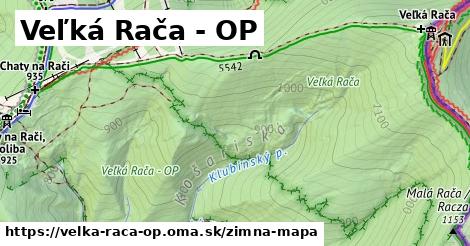 ikona Veľká Rača - OP: 1,43 km trás zimna-mapa v velka-raca-op