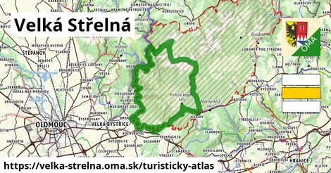 ikona Velká Střelná: 1,53 km trás turisticky-atlas v velka-strelna