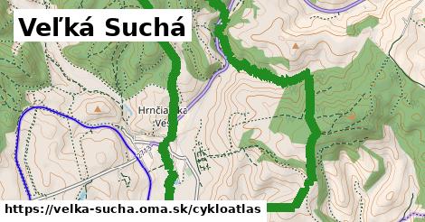 ikona Veľká Suchá: 2,6 km trás cykloatlas v velka-sucha