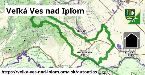 ikona Mapa autoatlas v velka-ves-nad-iplom