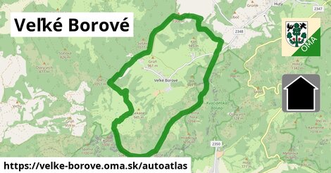 ikona Mapa autoatlas v velke-borove