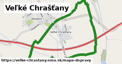 ikona Veľké Chrašťany: 12,8 km trás mapa-dopravy v velke-chrastany