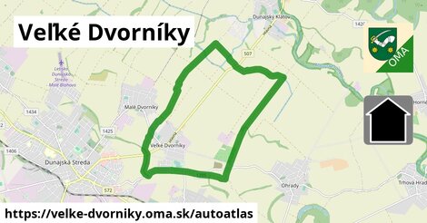 ikona Mapa autoatlas v velke-dvorniky