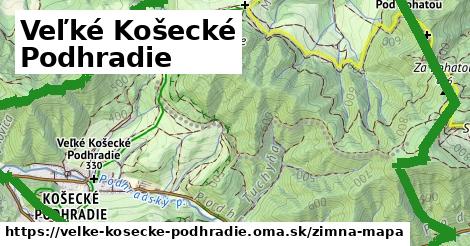ikona Veľké Košecké Podhradie: 0 m trás zimna-mapa v velke-kosecke-podhradie
