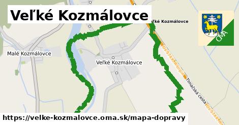 ikona Veľké Kozmálovce: 1,69 km trás mapa-dopravy v velke-kozmalovce