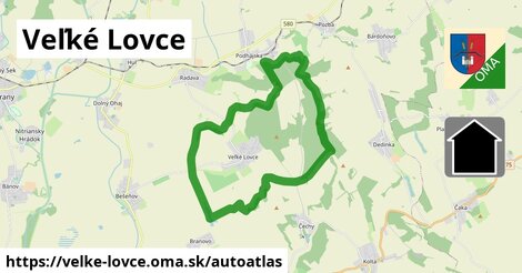 ikona Mapa autoatlas v velke-lovce