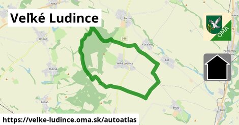 ikona Mapa autoatlas v velke-ludince