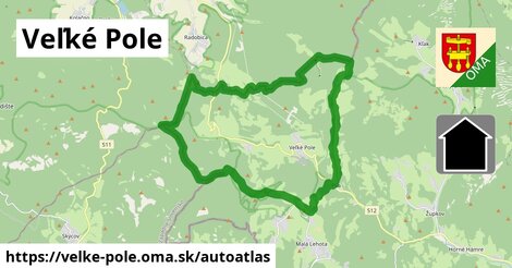 ikona Mapa autoatlas v velke-pole