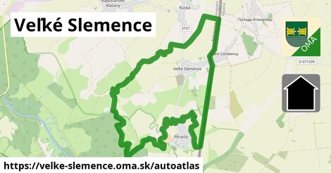 ikona Mapa autoatlas v velke-slemence