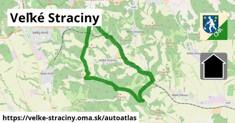 ulice v Veľké Straciny