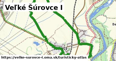 ikona Veľké Šúrovce I: 0 m trás turisticky-atlas v velke-surovce-i