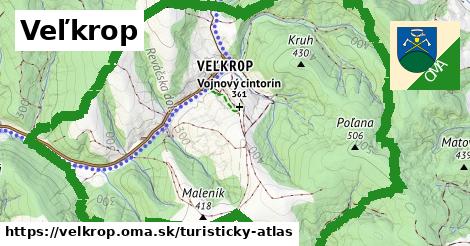 ikona Turistická mapa turisticky-atlas v velkrop