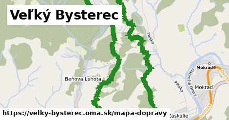 ikona Veľký Bysterec: 2,3 km trás mapa-dopravy v velky-bysterec
