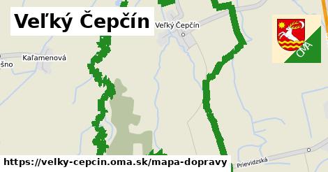 ikona Veľký Čepčín: 0 m trás mapa-dopravy v velky-cepcin