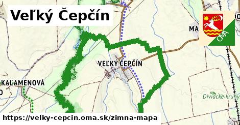 ikona Veľký Čepčín: 0 m trás zimna-mapa v velky-cepcin