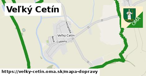 ikona Veľký Cetín: 0 m trás mapa-dopravy v velky-cetin