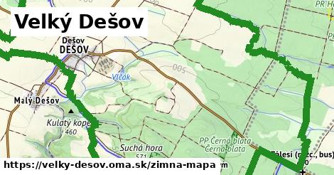 ikona Velký Dešov: 0 m trás zimna-mapa v velky-desov